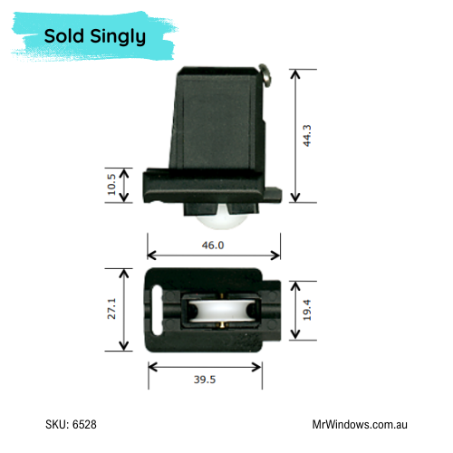 Screen rollers - suits Bradnams, Statement sliding doors - Sold singly