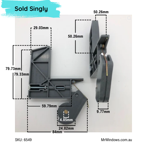 Corner stake -  adjustable - suits Boral KM Sliding screen doors - sold singly