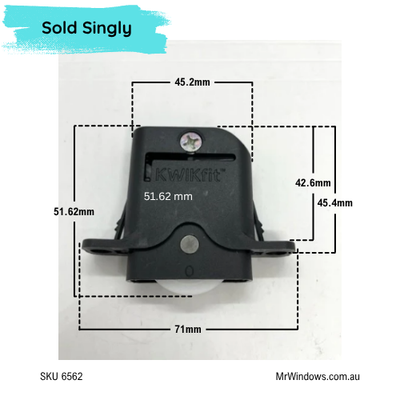 Screen Door Roller - S/Steel Bearing - Coastal - 40Kg Rated - Sold singly