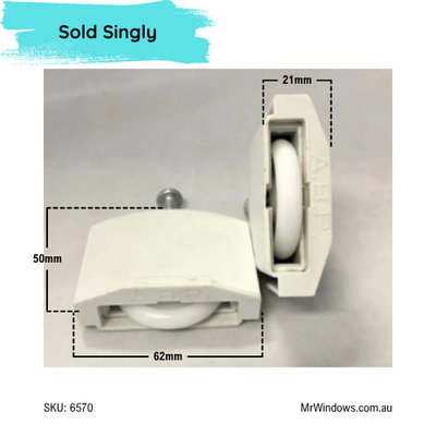 Robe roller - suits Boral Magic Touch - CONVEX - Sold singly