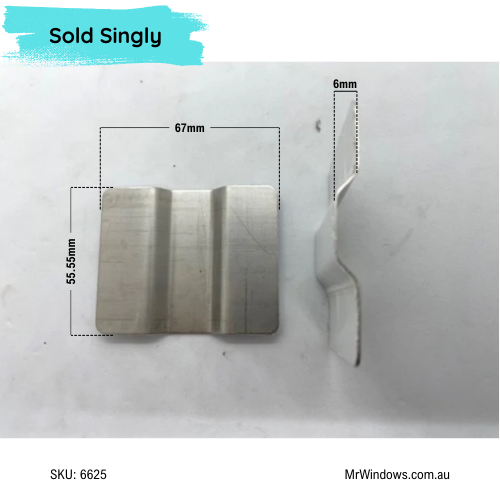 Handle - Suits Capral sliding robe doors - Mirror robe handle