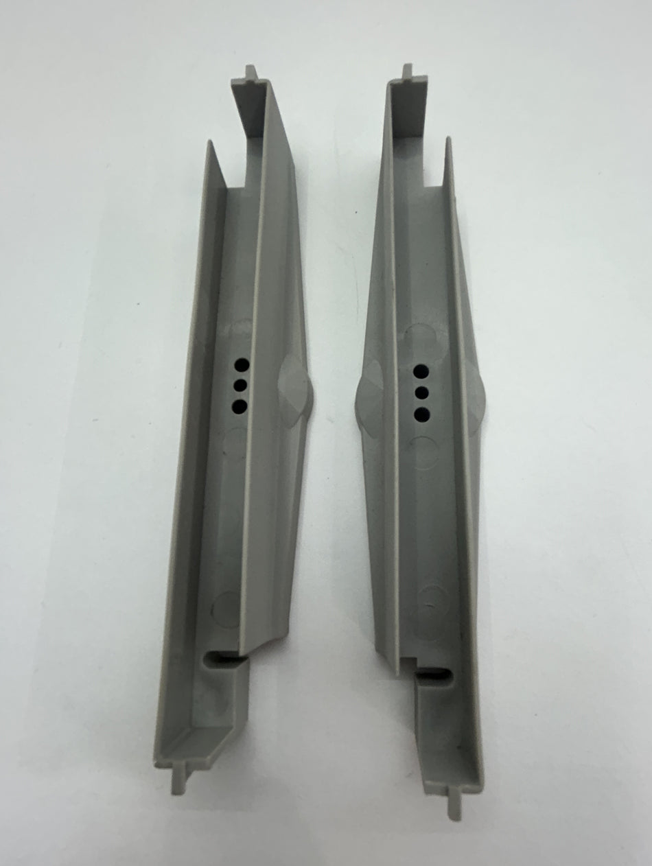 Diamond louvre clips - PAIR LH/RH - GREY - 152mm suits timber, aluminium blades