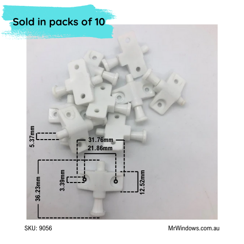 Flyscreen Plunger Stay Spring Loaded - Sold as bag of 10