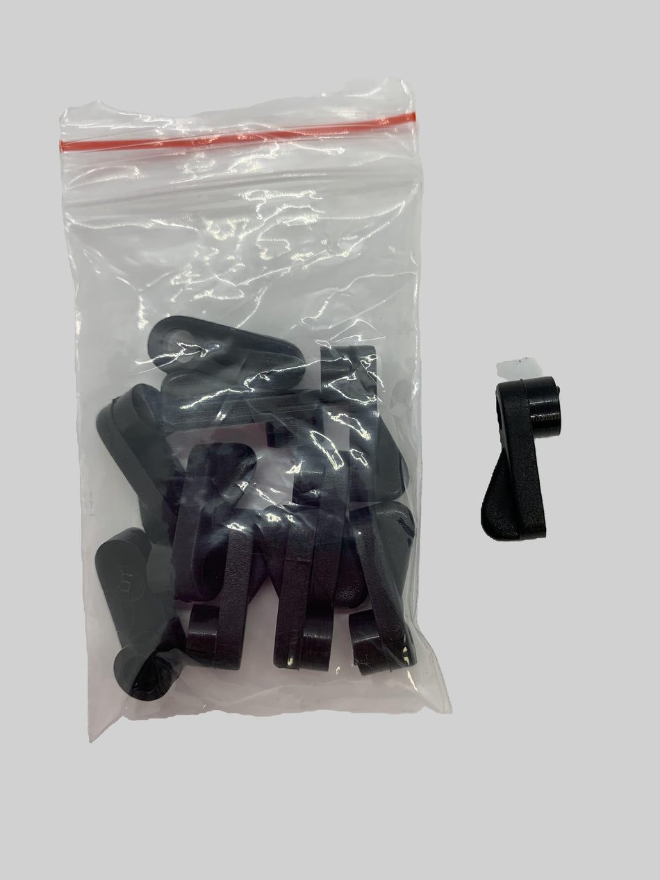 Fly Swivel Clip - black - sold in packs of 10