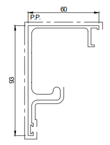 Capral Commercial Door track