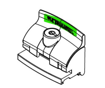 Window handle - suits Dowell ThermaLine - Keyed