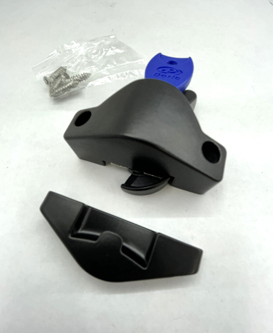 Sash lock suits double hung windows - BLACK - keyed