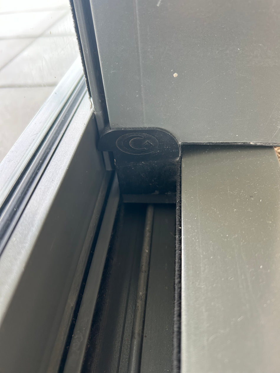 Capral sliding door end caps - sold singly as LH OR RH