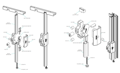 Wintec Multi-Lock/ Vent Lock (All Componentry For Triple-Lock)