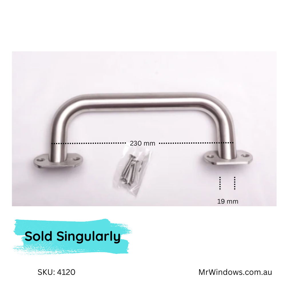 Door handle - surface mounted - slanted - sold singly