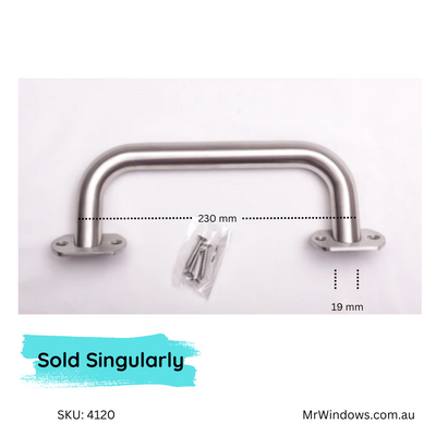 Door handle - surface mounted - slanted - sold singly