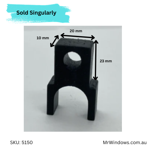 Double Hung Guide Block - Black - Sold singly