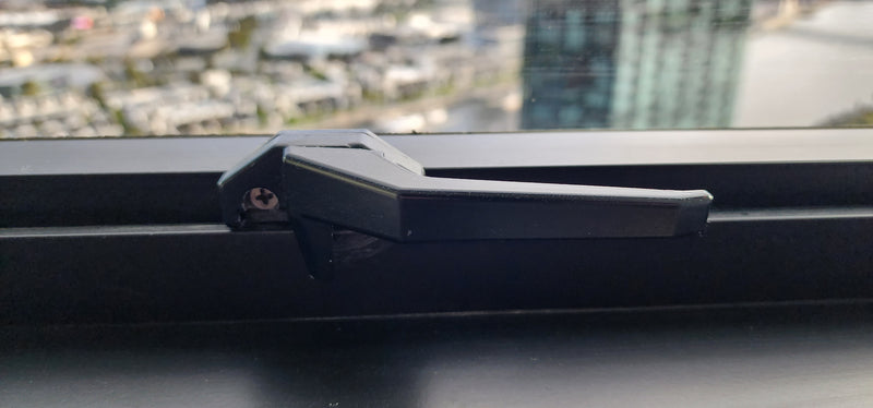 Handle CAM - Catches - Wedgeless  - 6mm backset- RH & LH - non-keyed - Black