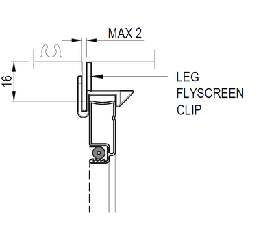 FLYSCREEN clips to suit Boral Fly Screen Windows