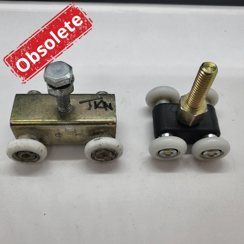 Top hung cavity adjustable roller + mounting base- Sold singly