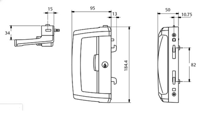Sliding patio door - Onyx by Lockwood - replaces the old Macquarie and Albany handles