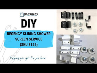 SHOWER SCREEN repair kit - suits Regency and Showerite sliding screens
