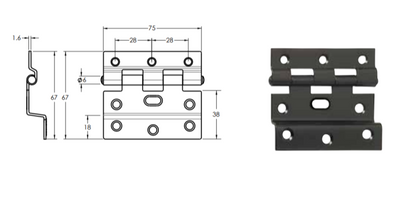 HINGES Security Screen doors - various - sold singly