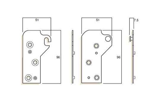 Whitco W312301 Hook hinges - suits timber windows SPECIAL ORDER