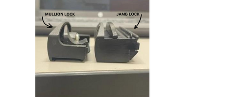 Window Handle - suits Dowell, Boral windows - situated in the center - Mullion lock