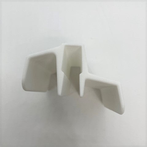 Regency Handle Push On 3D Printed White