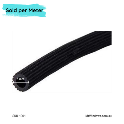 Flyscreen PVC hollow spline / vinyl seal for fly screens - sold per meter