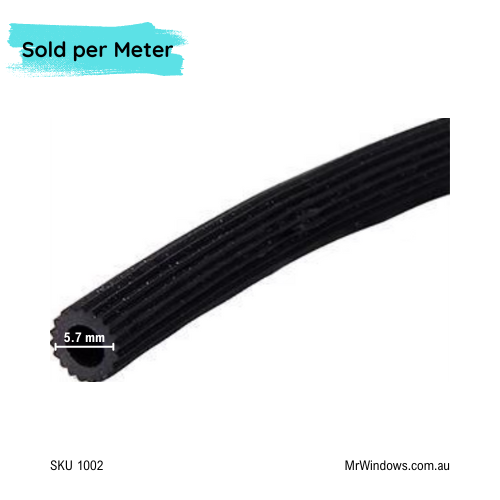 Flyscreen PVC hollow spline / vinyl seal for fly screens - sold per meter
