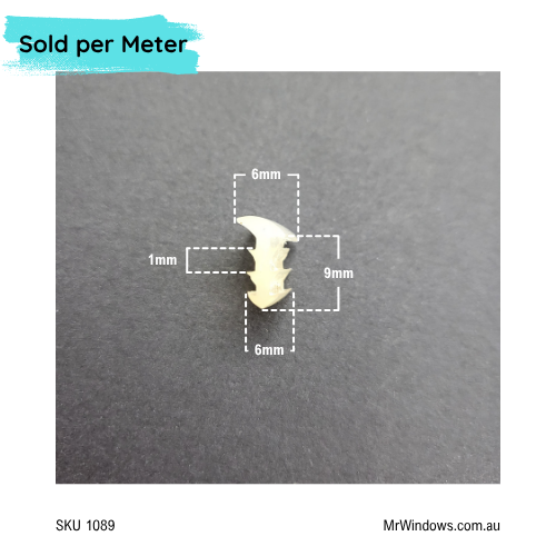 Vinyl - shower wedge - crystal - double sided wedge