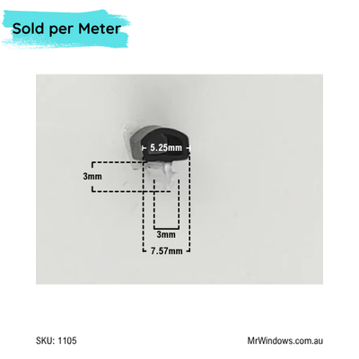 Vinyl seal - Bulb Seal - suits Alspec bifolding doors