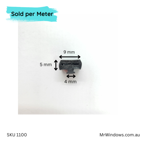 Co-ex Santoprene bi-fold seal -Sold per meter