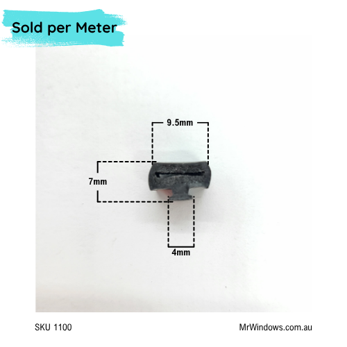 Co-ex Santoprene bi-fold seal -Sold per meter