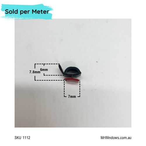 Co-extruded door stop - AWS - BAL40