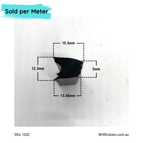 Glazing vinyl - suits Dowell windows - Sold /meter
