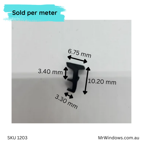 Fixed light glazing wedge - 3mm gap