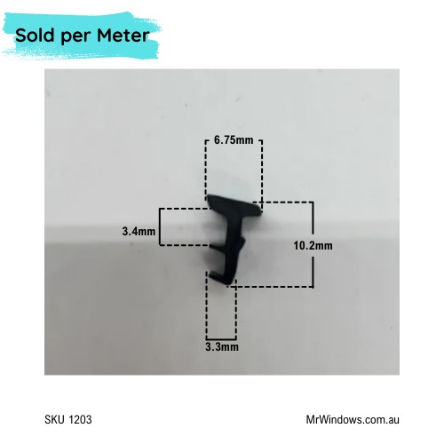 Fixed light glazing wedge - 3mm gap
