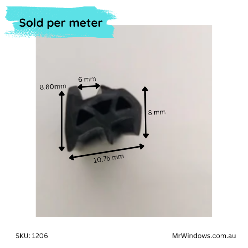 AWS Glazing Wedge suits 6.38mm glass