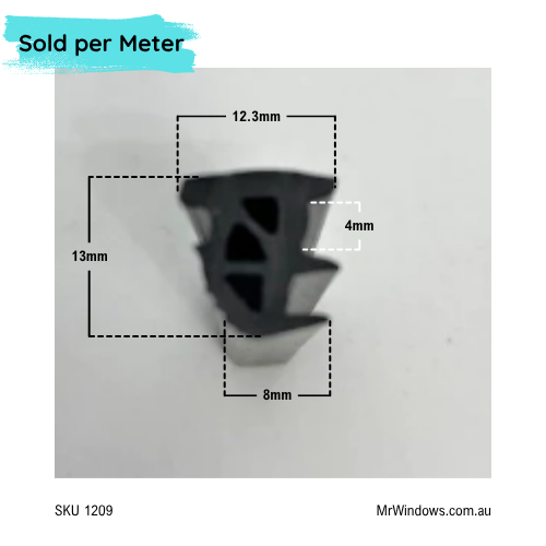 Glazing wedge - suits 8-9mm gap - sold per meter