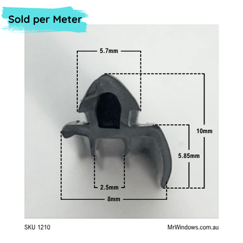 Shower seal - suits Bradnams Diamond Series - Sill Flap