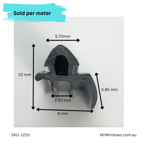 Shower seal - suits Bradnams Diamond Series - Sill Flap