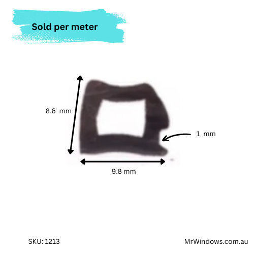 Glazing Wedge Comalco - suits 4mm Glazing Rubber