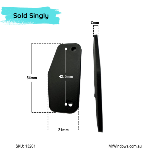 Sliding window catch - keyed - Whitco - 12mm flat strike