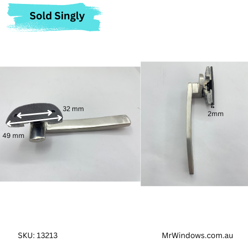 CAM handle - exclusively for AWS Icon series - stainless steel