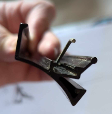 Sliding window handle - Jones & Lumley - 3D printed