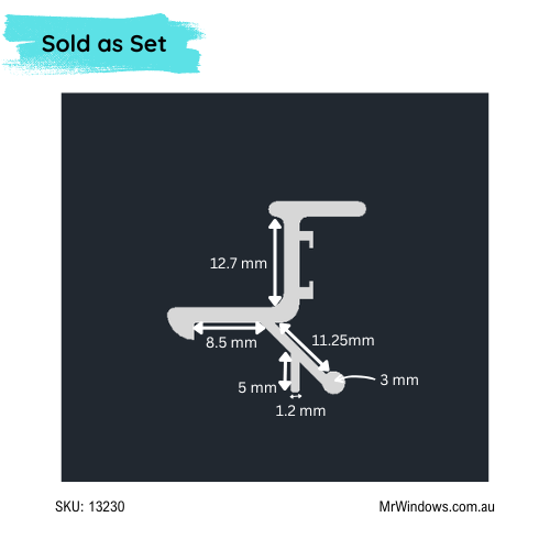 Sliding window handle - 3D printed