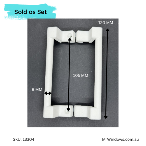 Shower handle - back to back - 3D printed ON DEMAND