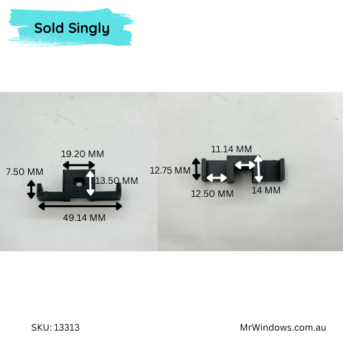 Truseal Sliding shower screen - components RH - Sold singularly