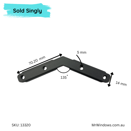 Stegbar shower splayed bracket - suits Grange 500 - OBSOLETE