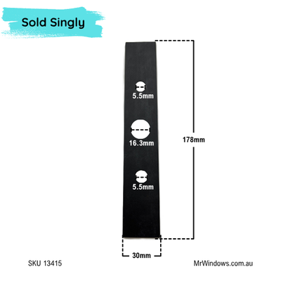 Backing plate - 3D printed solution for the Old Macquarie external handle