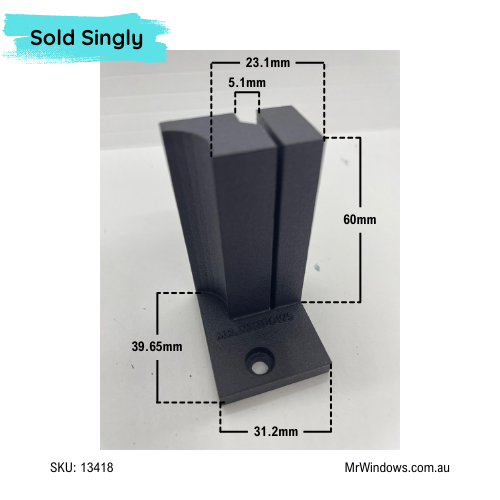Bump stop to suit sliding door - obsolete - 3D printed