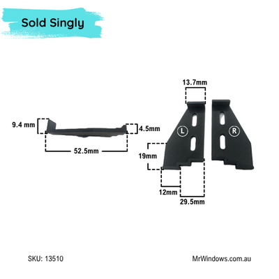 Stegbar double hung window guides - sold as set